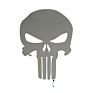 Design 3D Punisher Color Changing Mirror Light Led Remote Control Skull Decoration Wall Light