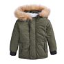 Design Army Green Hooded Children Boys Jacket Coat Boy