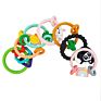 Design Bpa Free Easy to Hold Teething Rattle Shower Gift Infant Molar Toy Baby Teether Bracelet Ring