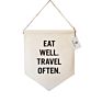 Design Canvas Home Decoration Hanging Banner with Wood Pole
