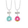 Design Children Necklace Jewelry for Kids Donuts Cute Friends Necklace for Girls Candy Jewelry