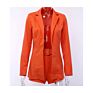 Design Office Suits for Ladies with Belt with Belt Printing Elegant Blazer Woman
