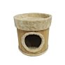 Design Premium Durable Indoor Sisal Rope Stable Base Wooden Cat Scratch Condo with Plush