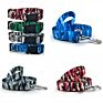 Design Printing Pet Products Medium Large Polyester Pattern Dog Collar Leash Set