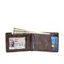 Design Pu Leather Men Slim Bi-Fold Wallet