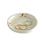 Design round White Ceramic Jewelry Dish Ring Dish