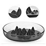 Design Slow Eating Feeder Mountain Fun Pet Bowl Clear Pet Bowl