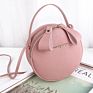 Design Women round Bag Leather Women's Circular Crossbody Shoulder Messenger Bags Ladies Purse Female Bolsa Handbag