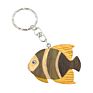 Design Wood Fish Carving Key Holder Customized Hand Printing Animal Shape Key Chain