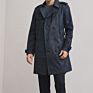 Designer Clothing Trench Jacket Khaki and Black Men Coats Double Breasted Coat