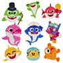 Diamond Child Cartoon Shark Family Mosaic Sticker Cup Refrigerator Mobile Phone Stickers