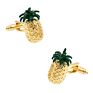 Directly Silver Pineapple Design Metal Cufflinks Enamel Cufflinks French Cuff Link Mens Shirt