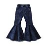 Distressed Jeans Ruffle Denim Leggings Baby Girls Flared Jeans