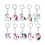 Diy Cute Fairytale Pvc Unicorn Keychain Multi-Style Horse Key Rings Holder Alloy Key Chain for Woman Girls Gift Jewelry