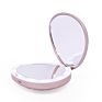 Double Side Shell Compact Led Makeup Pocket Lighted Makeup Mirror with Power Bank