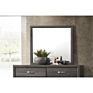 Drop Shipping Acme Valdemar Mirror in Weathered Gray for Living Room Furniture Acme Wall Mirrors