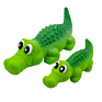 Drop Shipping Interactive Dog Toy Pet Latex Toy with Squeaker Crocodile Shape Dog Toy