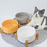 Durable Ceramic Pet Dog Bowl Marble Feeder Bowls for Dogs and Cats round Pet Ceramic Feeder Dog Food Bowl