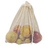 Durable Design for Vegetable Organic Cotton Mesh Shop Drawstring Bag