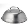 Durable round Basting Steaming Stainless Steel Handrail Griddle Grill Cheese Melting Dome Food Cover