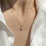 Dylam Korean Style Minimalist Stackable Jewellery 925 Sterling Silver Cz Designer Lock Pendant Gold Chain Necklace