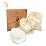 Eco-Friendly 8Cm Soft Face Cleansing Pads Set All Skin Types Reusable Bamboo Cotton Makeup Remover Pads Vegan