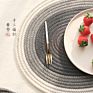 Eco-Friendly Handmade Multiple Colors Tea Cup Mat Cotton Rope Woven round Tea Table Drinks Cup Mat