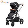 En1888 Baby Stroller 3 in 1/ Baby Pram/ Design Black Luxury Baby Carriage For