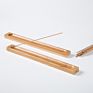 Engraved Bamboo Material Stick Plate Incense Holder Fragrant Ware Stick Incense Burner Bamboo Line Incense Burner