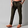 Essential Muscle Fit Olive Chino Trousers Pants 4 Way Stretch Men Casual Pants