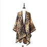 European and American Autumn and Leopard Pattern Shawl Poncho Direct Other Scarves