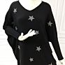 Fall/ Net Red Five-Pointed Star Loose Casual plus Size Pullover Bat Sleeve Sweater