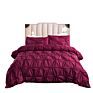 Fashionable Wine Red Bed Sheet Bedding Set Comfortable Bedding Sets Bedding Set Luxury