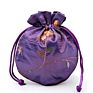 Fillet Draw Bag 11*13 Embroidered Brocade Pouch Walnut Buddha Bead Gift Bag