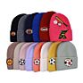 Fisherman Logo Acrylic Warm Plain Wool Hats Unisex Ribbed Cashmere Gorros De Lana Knit Beanie