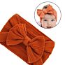 Fit All Baby Hair Accessories Large Bow Soft Elastic Various Color Baby Headbands Nylon Headband Baby Hairbands for Girls