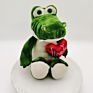 Floppy Superior Pet Valentine's Day Crocodile with Heart Stuffed Plush Toy