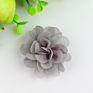Flower Hair Bows Chiffon Flower Clips Ribbon Lined Clips Tiny Hair Clips for Baby Girls Infants Toddlers Kids 12 Colors