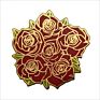 Flower Lapel Pin Hard/Soft Enamel Rose Metal Pin