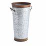 Flower Metal French Bucket Galvanized Garden Flower French Bucket