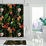 Flowers Printed Shower Curtains Bathroom Shower Curtain Waterproof Bath Screens Home Decorations Multi-Size Shower Curtains