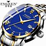 Fngeen 2081 Friendship Blue Boys Quartz Watch Nice Stainless Steel Band Luminous Date Display Concise Business Wrist Watch