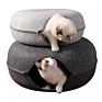 Foldable 3 Way Cat Tunnel Multifunctional Pet Mattress with Removable Cat Tunnel Bed Cat Bbed