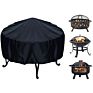 Foldable Portable Polyester Heavy Duty round Customized Patio Fire Pit Cover
