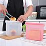 Food Grade Reusable Fresh Sealed Silicone Food Storage Bag