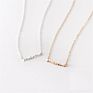 Foreign Trade Mother S925 Sterling Silver Necklace Simple Glossy Clavicle Chain English Word Mother Love Item