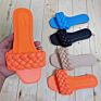 Four-Color Sponge Woven Slippers Flat-Heel Women Woven Slippers