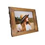 Frame with Bark Edges Used for Desktop or Wall Displays Natural Brown Rustic Wooden Photo Frame
