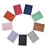 Free Sample Tiding Women Color Saffiano Leather Card Holder Slim Credit Cardholder Wallet