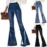 Fringe Jeans Trousers Femme Pantalones High Waist Bell Bottom Denim Jeans Pant Women